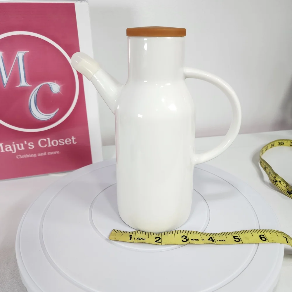 White Ceramic Oil Dispenser